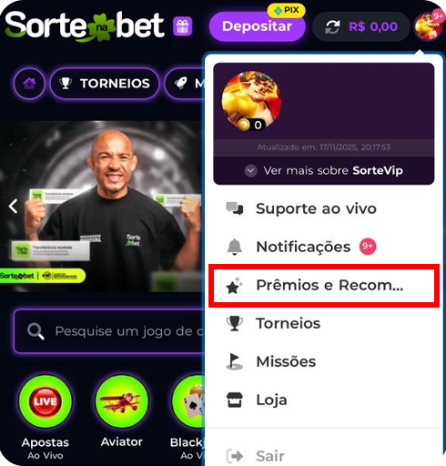 Passo 2 - Prêmios e Recompensas